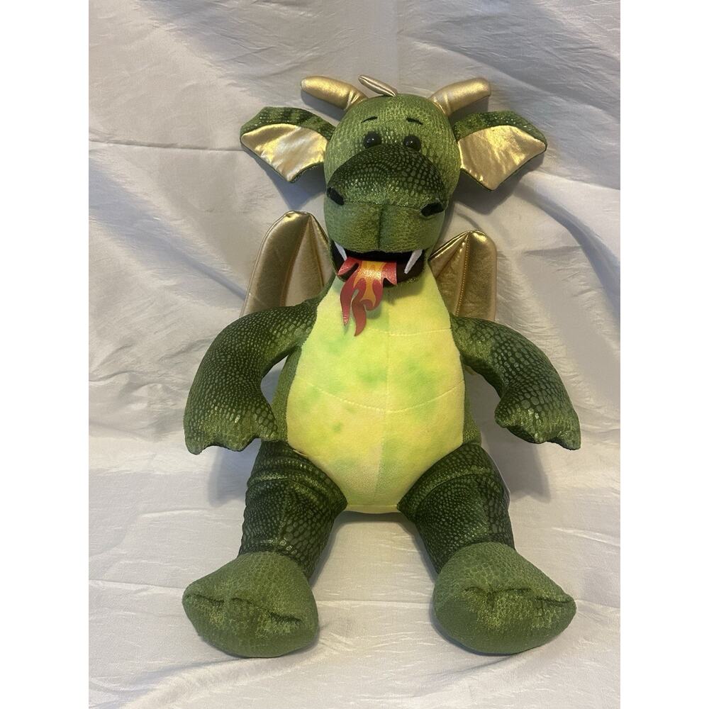 2010 Build a Bear Fire Breathing Dragon 19" Stuffed Plush Animal
